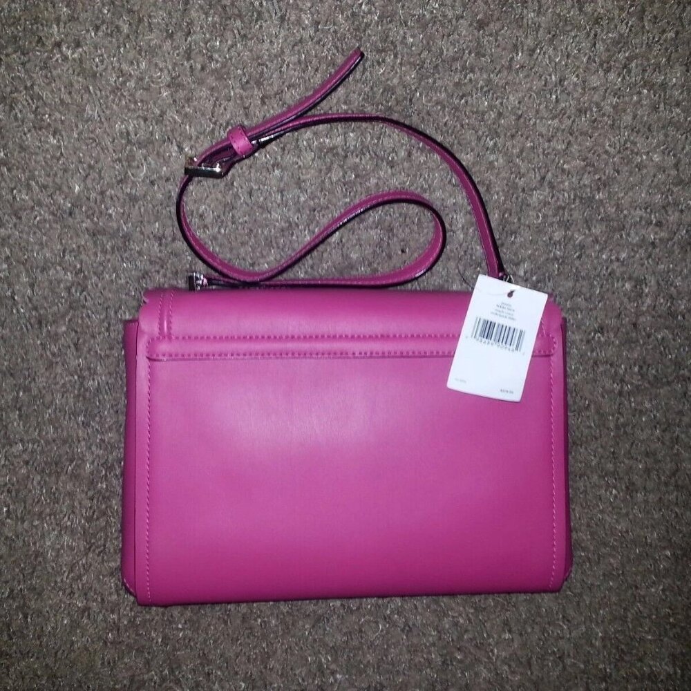 KATE SPADE-New York-Maple Court Jazmin-Pink Smooth Leather Crossbody-NWT - Picture 3 of 6